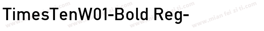 TimesTenW01-Bold Reg字体转换
